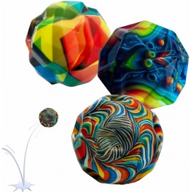Lot de 3 balles rebondissantes