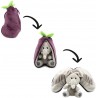 Flipetz - Velvet l'éléphant aubergine
