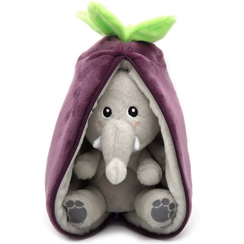 Flipetz - Velvet l'éléphant aubergine Flipetz - Velvet l'éléphant aubergine