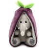 Flipetz - Velvet l'éléphant aubergine