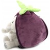 Flipetz - Velvet l'éléphant aubergine