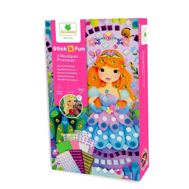 Stick & Fun - 3 mosaïques Princesses Stick & Fun - 3 mosaïques Princesses