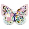 Coffret de perles en bois Papillon