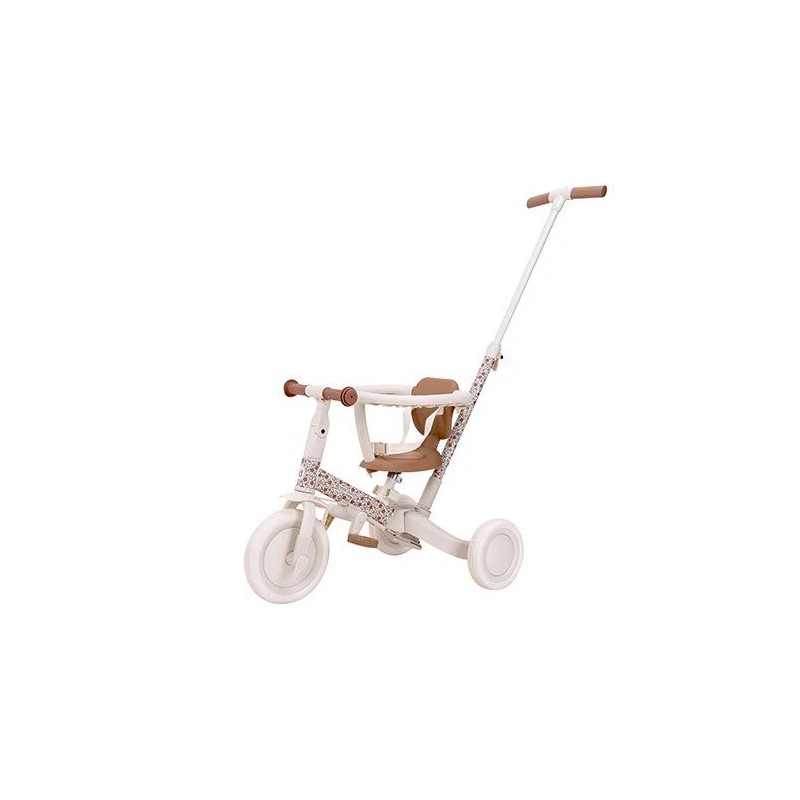 Little Dutch - Tricycle 4 en 1 Blanc fleuri Little Dutch - Tricycle 4 en 1 Blanc fleuri