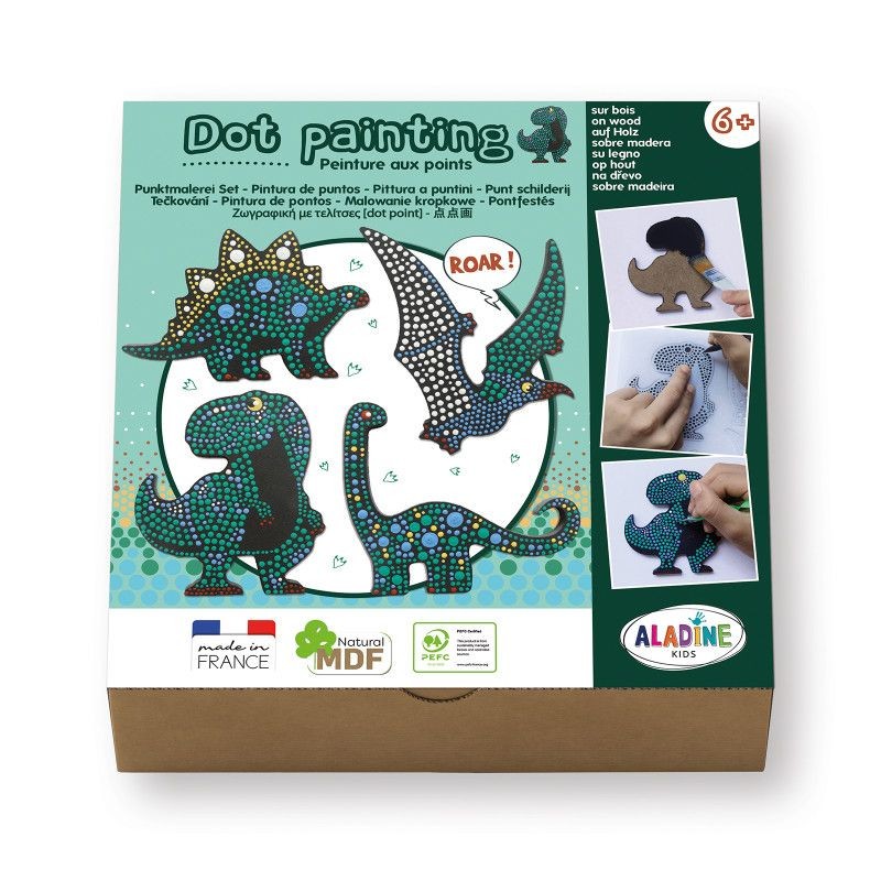 Kit de peinture à points - Dinosaure Kit de peinture à points - Dinosaure