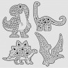 Kit de peinture à points - Dinosaure