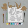 Kit de peinture à points - Dinosaure