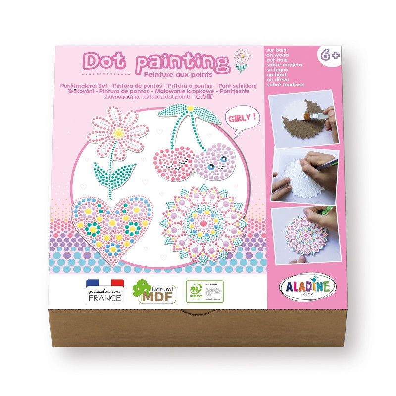Kit de peinture à points - Girly Kit de peinture à points - Girly