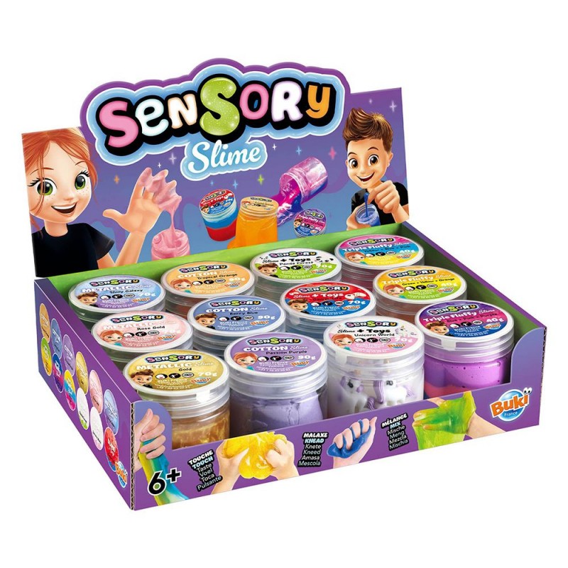 Sensory slime - Assortiment de 12 pots Sensory slime - Assortiment de 12 pots