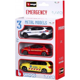 3 voitures d'urgence