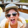 Lunettes de soleil Buzz - Crème léopard