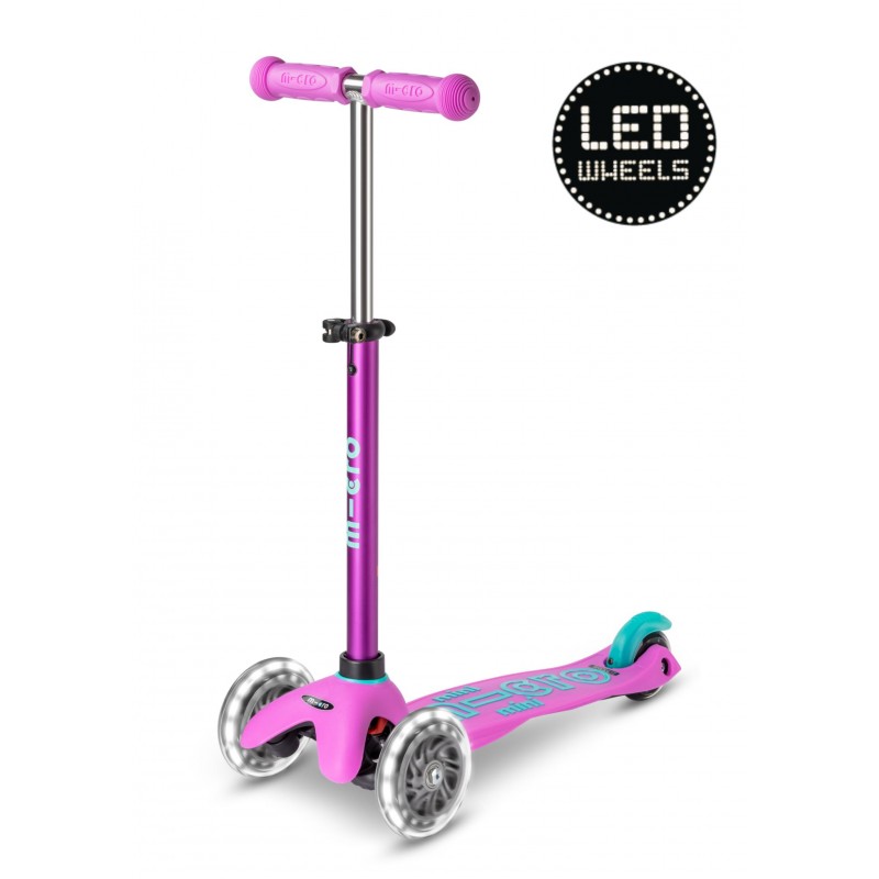 Trottinette Micro - Mini Micro Deluxe LED lavande Trottinette Micro - Mini Micro Deluxe LED lavande