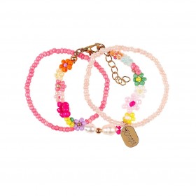 Bracelet Loiz Fleurs rose