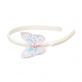 Serre-tête Belia papillon rose