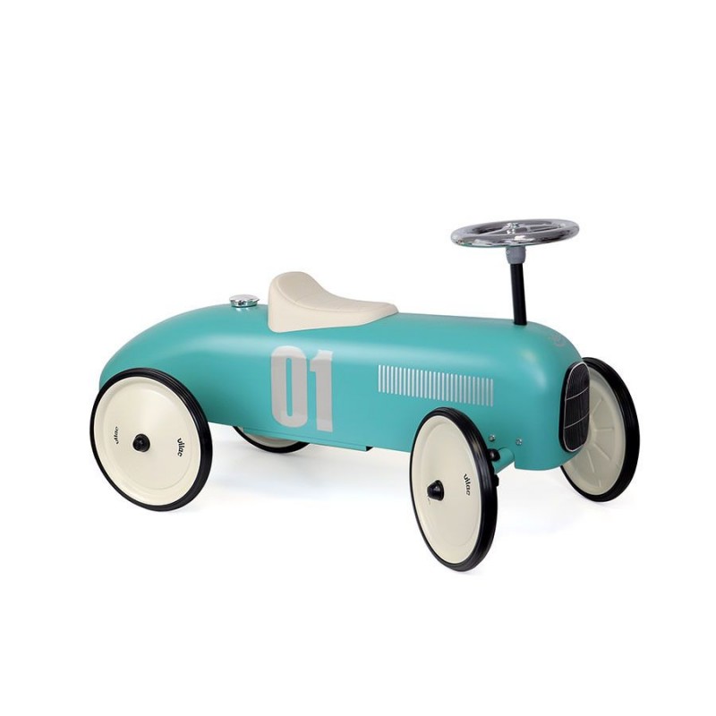 Porteur voiture vintage bleu aqua Porteur voiture vintage bleu aqua