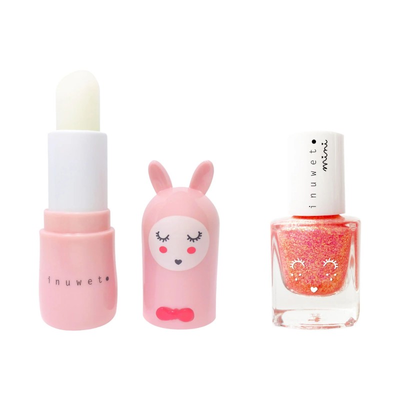 Coffret duo baume et vernis - Rose clair Coffret duo baume et vernis - Rose clair