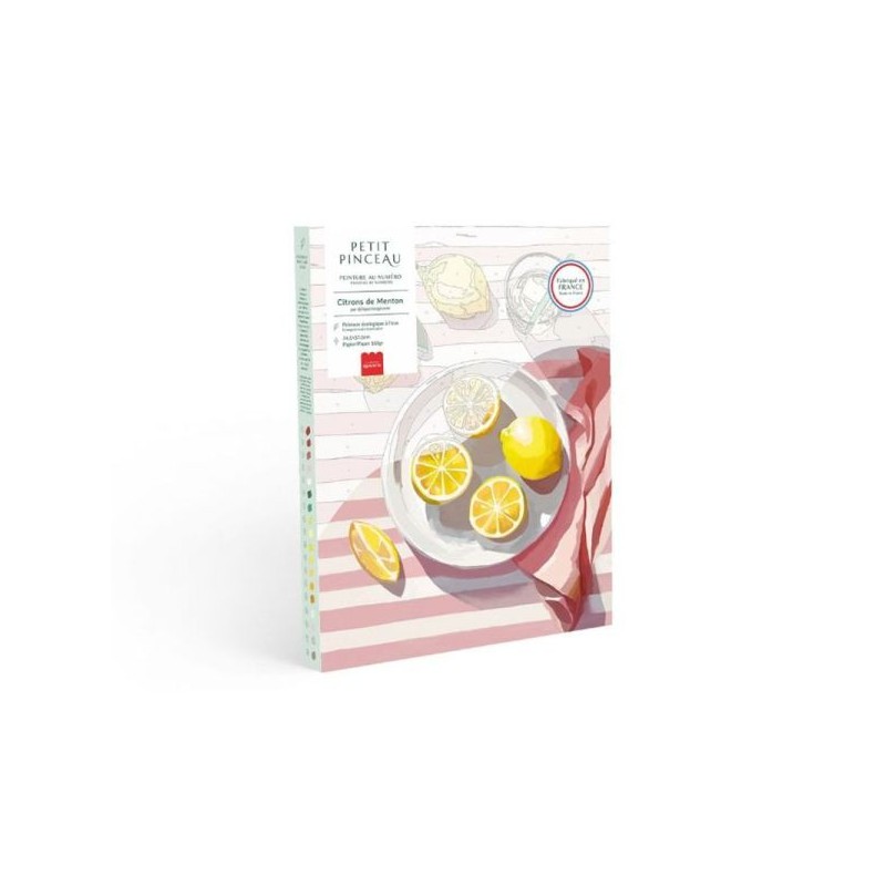 Coffret peinture au numéro - Petit Pinceau - Citrons de Menton Coffret peinture au numéro - Petit Pinceau - Citrons de Menton