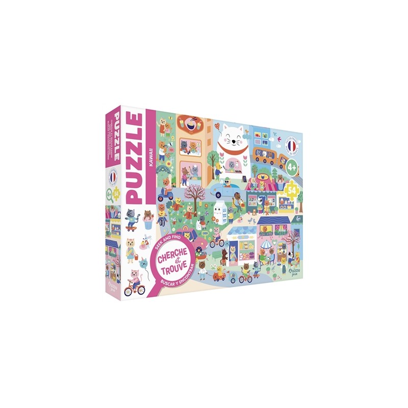 Puzzle cherche et trouve 54 pcs : kawaii Puzzle cherche et trouve 54 pcs : kawaii