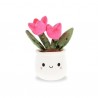 Peluche fleur - Tulipes roses
