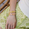 ByEloise bracelet élastique étoile dorée - Métallique tropicana