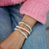ByEloise bracelet élastique bling - Arc-en-ciel bleu ciel