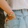 ByEloise bracelet élastique bling - Palmier rose néon