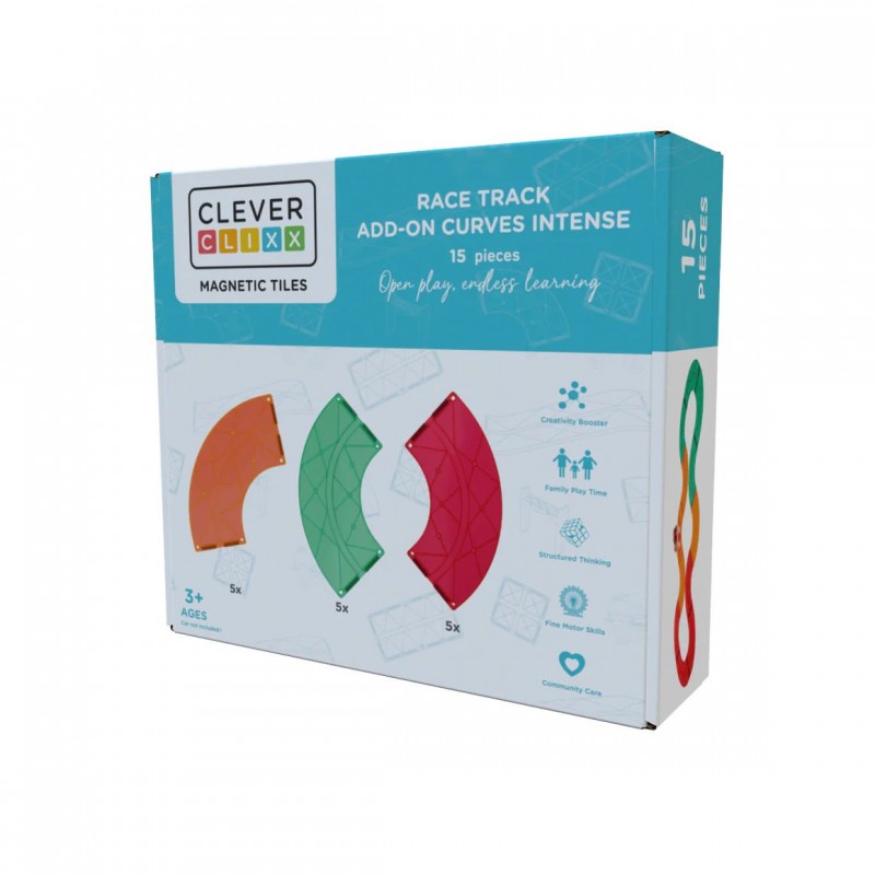 Cleverclixx - Race track add-on curves intense 15 pièces Cleverclixx - Race track add-on curves intense 15 pièces