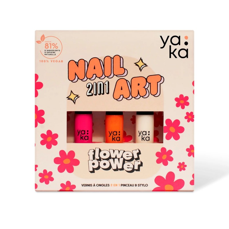 Coffret vernis à ongles 2 en 1 - Flower Power