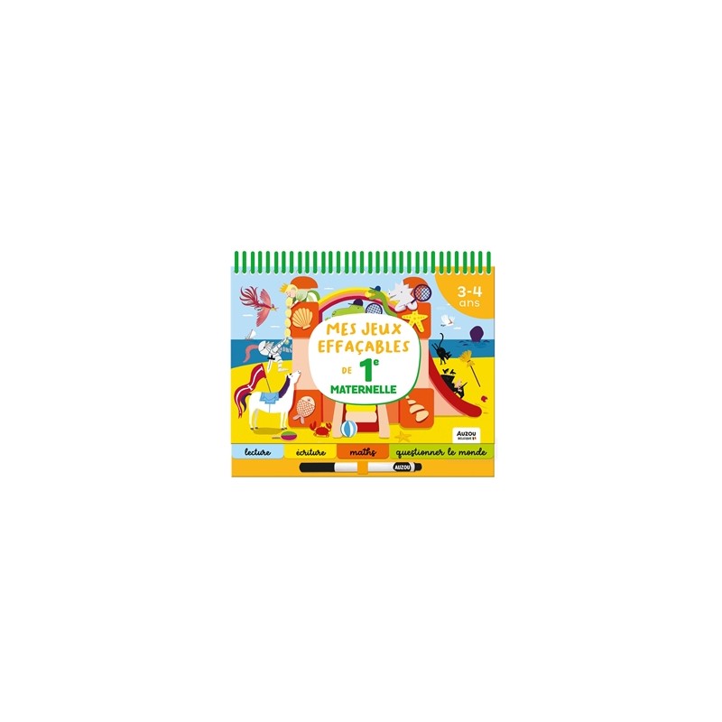 Mes jeux effaçables de 1re maternelle Mes jeux effaçables de 1re maternelle