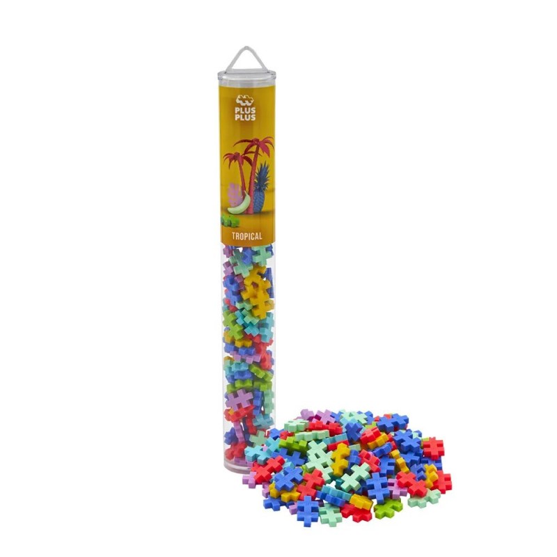 Plus Plus - Tube Tropical 100 pcs Plus Plus - Tube Tropical 100 pcs