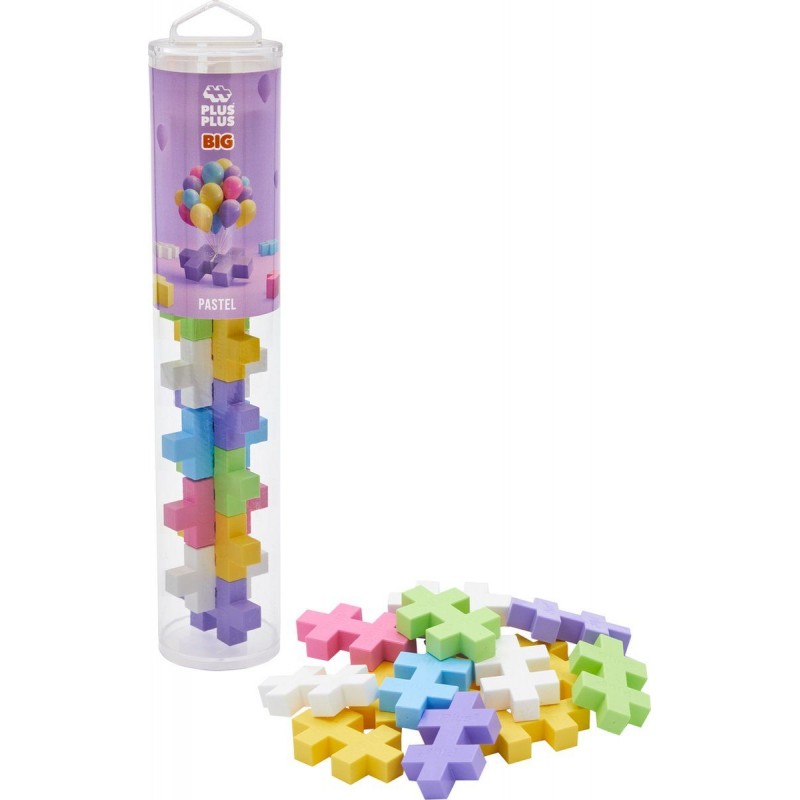 Plus Plus Big - Méga Tube Pastel 15 pcs Plus Plus Big - Méga Tube Pastel 15 pcs