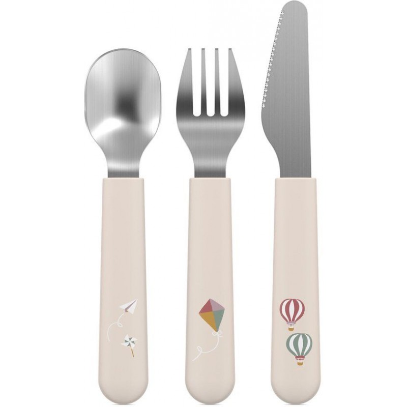 Set de couverts enfant en inox Mio - Sunshine & rainbow Set de couverts enfant en inox Mio - Sunshine & rainbow