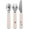 Set de couverts enfant en inox Mio - Sunshine & rainbow