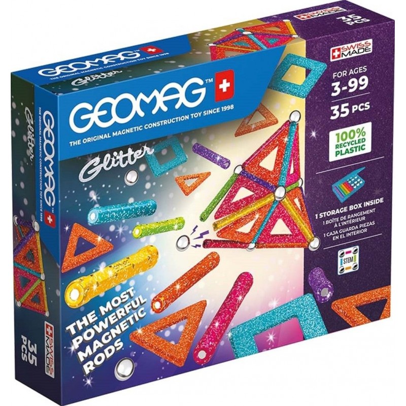 Geomag Glitter Panels 35 pcs Geomag Glitter Panels 35 pcs