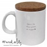 Mug avec couvercle - Petite pause café de ma nounou adorée