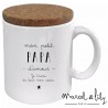 Mug avec couvercle - Mon petit papa d'amour
