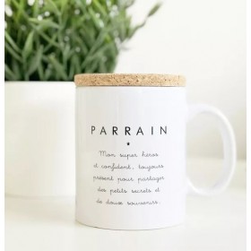 Mug avec couvercle - Parrain