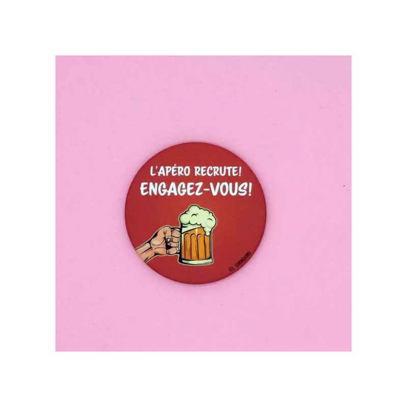 Magnet décapsuleur - L'apéro recrute ! Engagez-vous ! Magnet décapsuleur - L'apéro recrute ! Engagez-vous !
