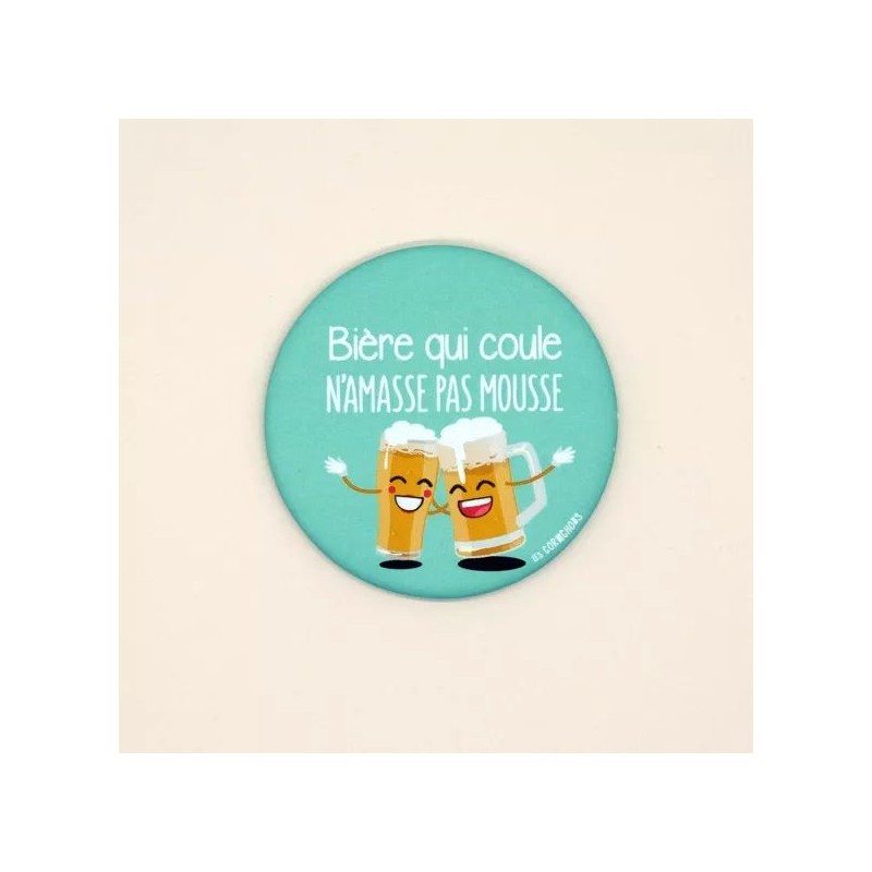 Magnet décapsuleur - Bière qui coule n'amasse pas mousse Magnet décapsuleur - Bière qui coule n'amasse pas mousse