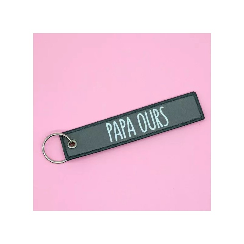 Porte-clés lanière - Papa ours Porte-clés lanière - Papa ours