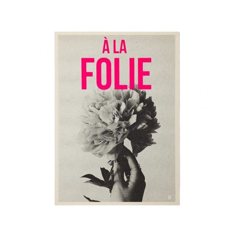 Carte Kencre - À la folie ( Taille L ) Carte Kencre - À la folie ( Taille L )