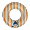 Bouée de natation - Rayé orange/bleu Motif requin 55 cm