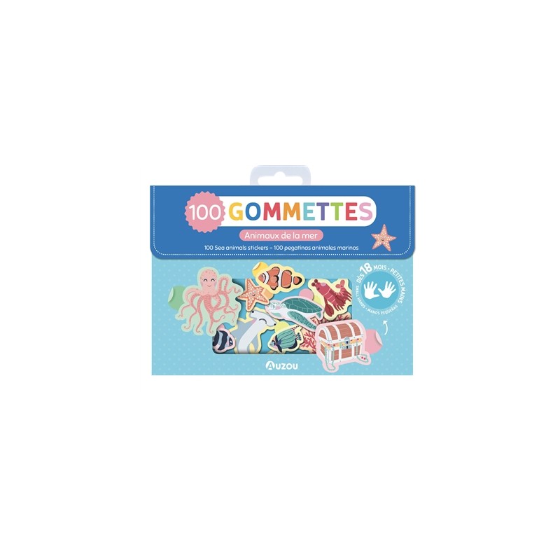 Ma pochette de 100 gommettes - Animaux de la mer Ma pochette de 100 gommettes - Animaux de la mer
