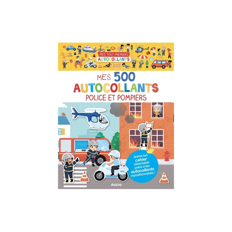 Mes tout premiers autocollants - Mes 500 autocollants police et pompiers Mes tout premiers autocollants - Mes 500 autocollants police et pompiers