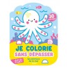 Je colorie sans dépasser - les animaux de la mer : 30 coloriages fluos !