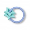 Anneau de dentition étoile - Bleu soft