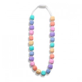 Collier à mâchouiller - Pastel