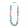 Collier à mâchouiller - Pastel