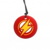 Collier avec pendentif à mâchouiller - Eclair rouge
