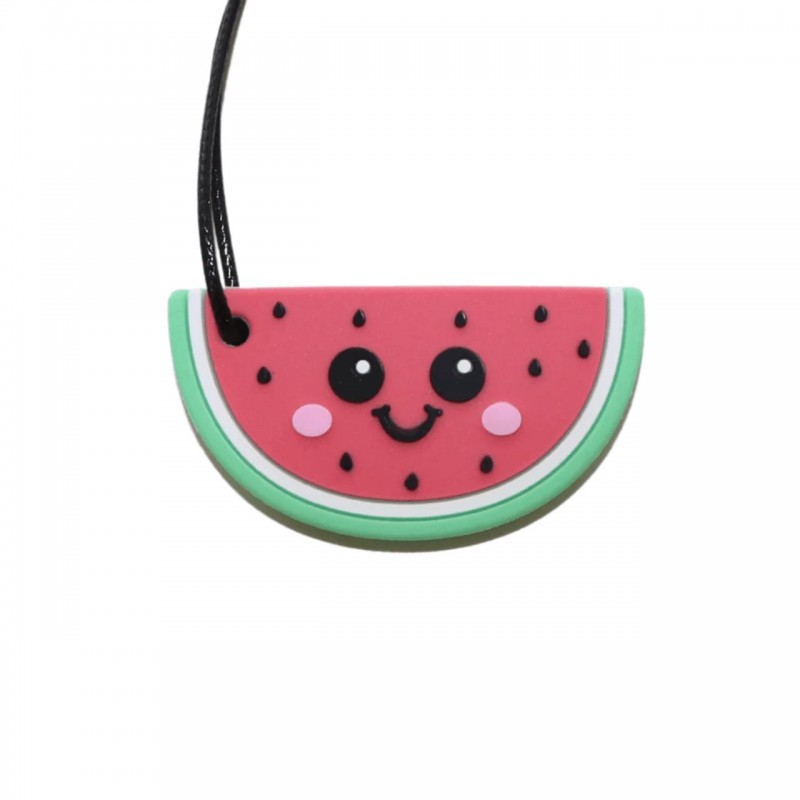 Collier avec pendentif à mâchouiller - Pastèque